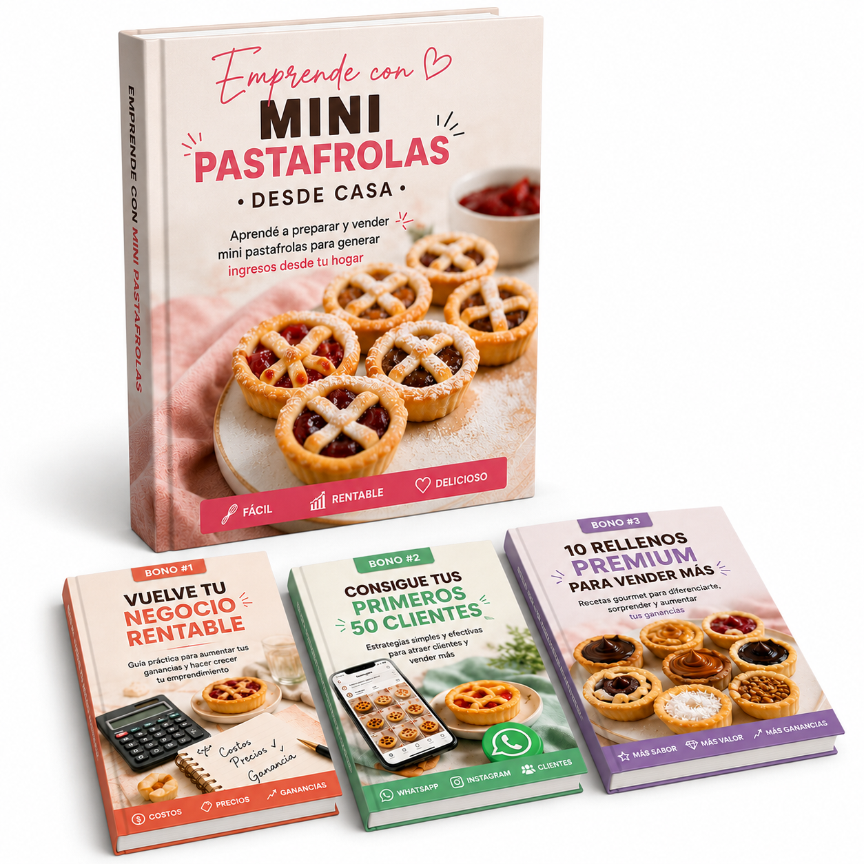 Emprende con mini Pastafrola + 3 bonos y gana 800.000 al mes